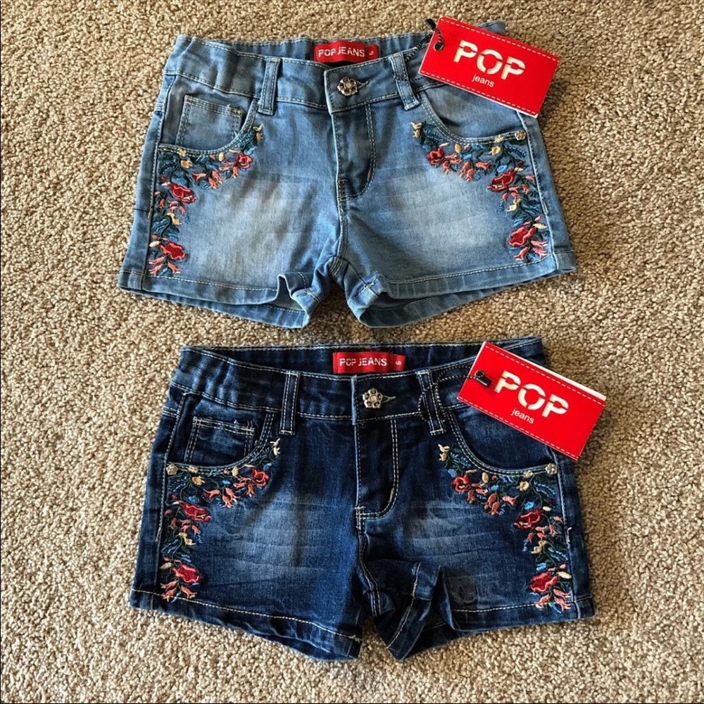 Girls POP Jean Shorts